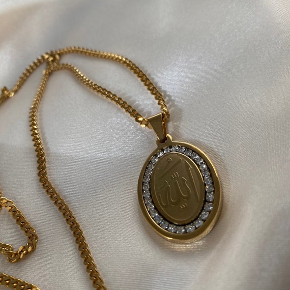 Allah pendant gold clearance