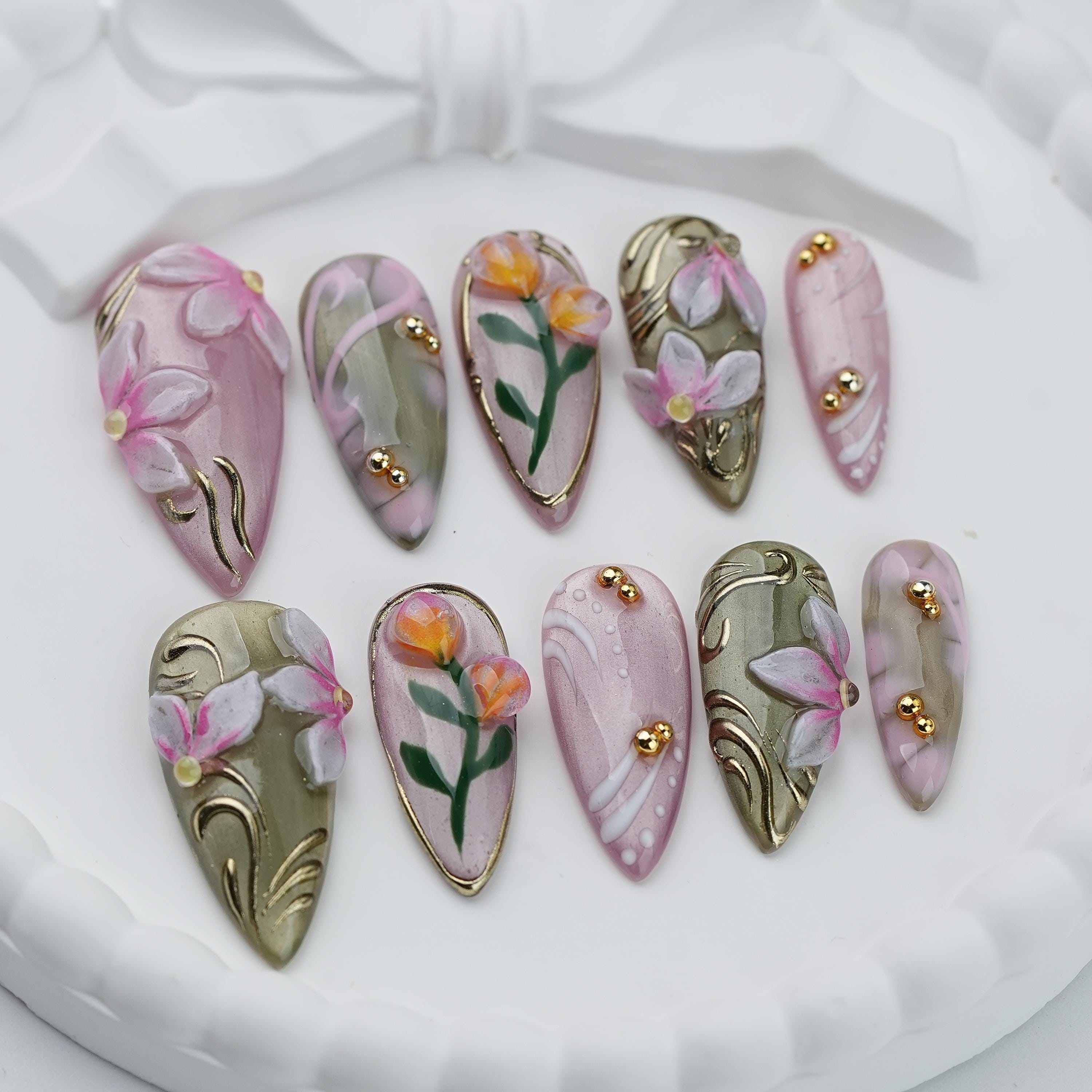 アクリルネイル＆ネイルチップ - Etsy 日本