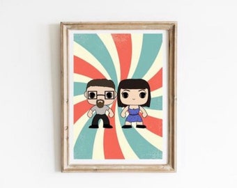 Personalised pop vinyl print