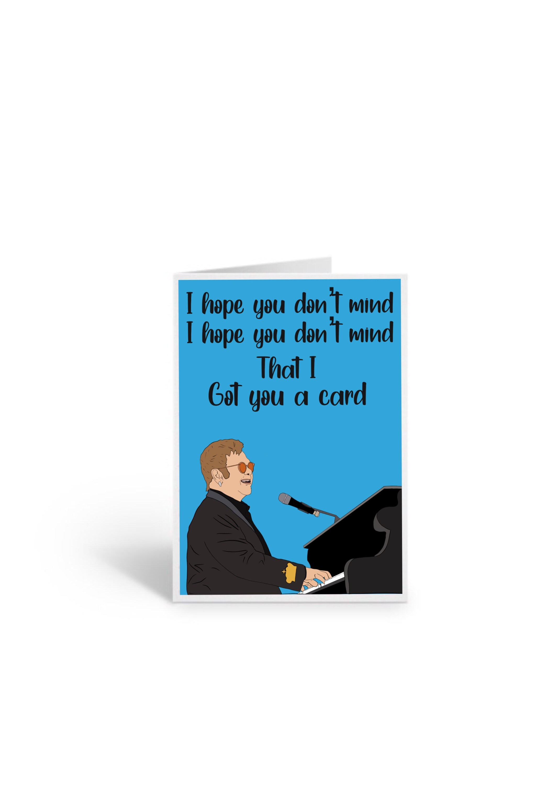 Elton John Greeting Card Funny Birthday Card Sir Elton | Etsy