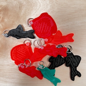 Cory catfish/ rasbora/ pleco/ discus  keyring / fishkeeping / aquarium / aquatics