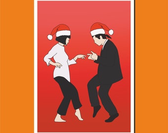 Pulp Fiction / Weihnachtskarte / Weihnachten / Weihnachtsgeschenk / Grußkarte / Filmkunst