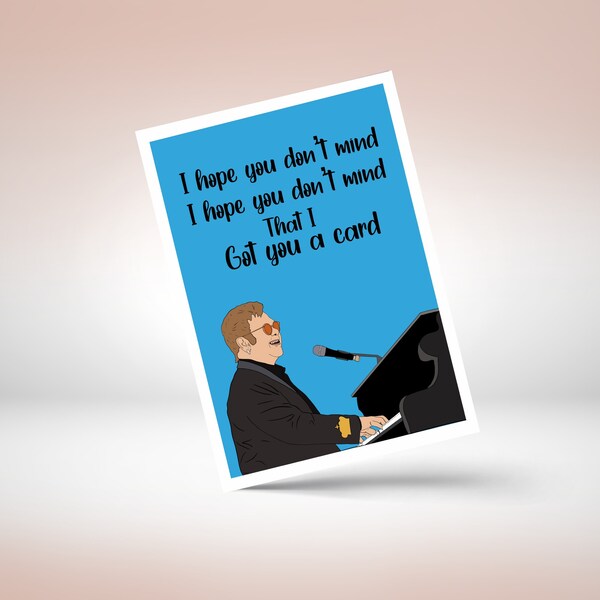 Elton John Printable Birthday Card Etsy Australia Elton John Printable Birthday Card Etsy Australia