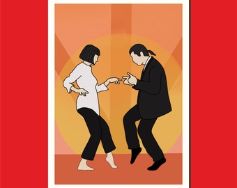 Pulp fiction greetings card