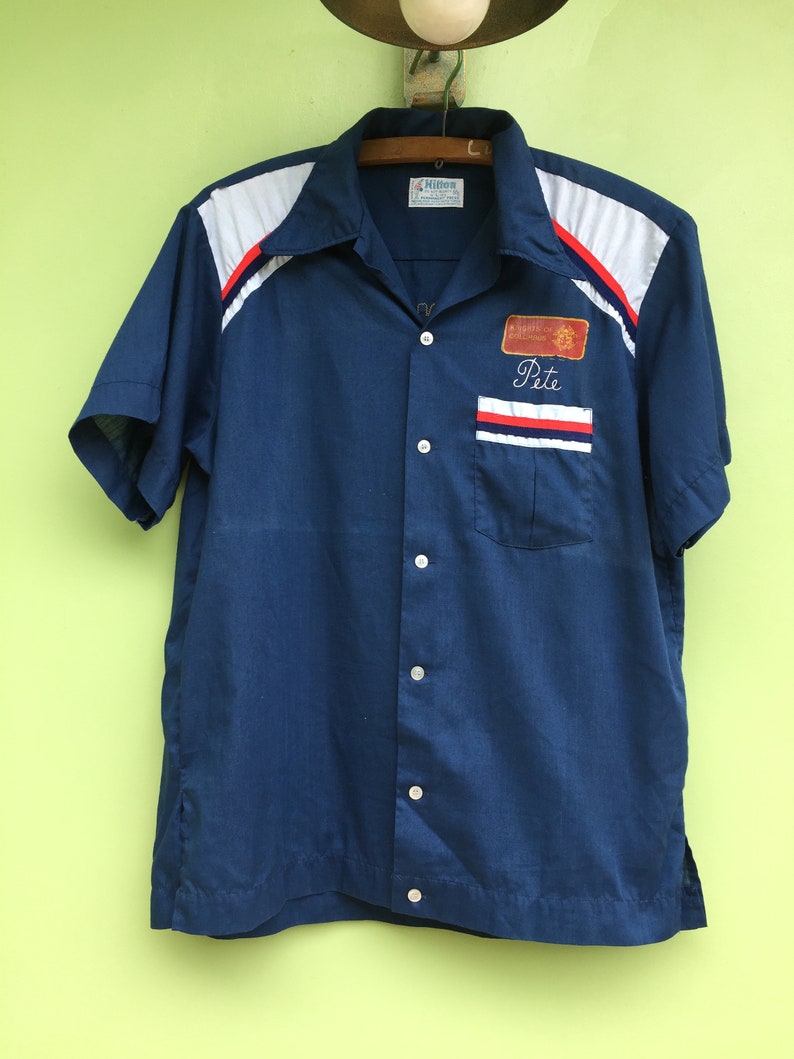 Vintage bowling shirt Etsy