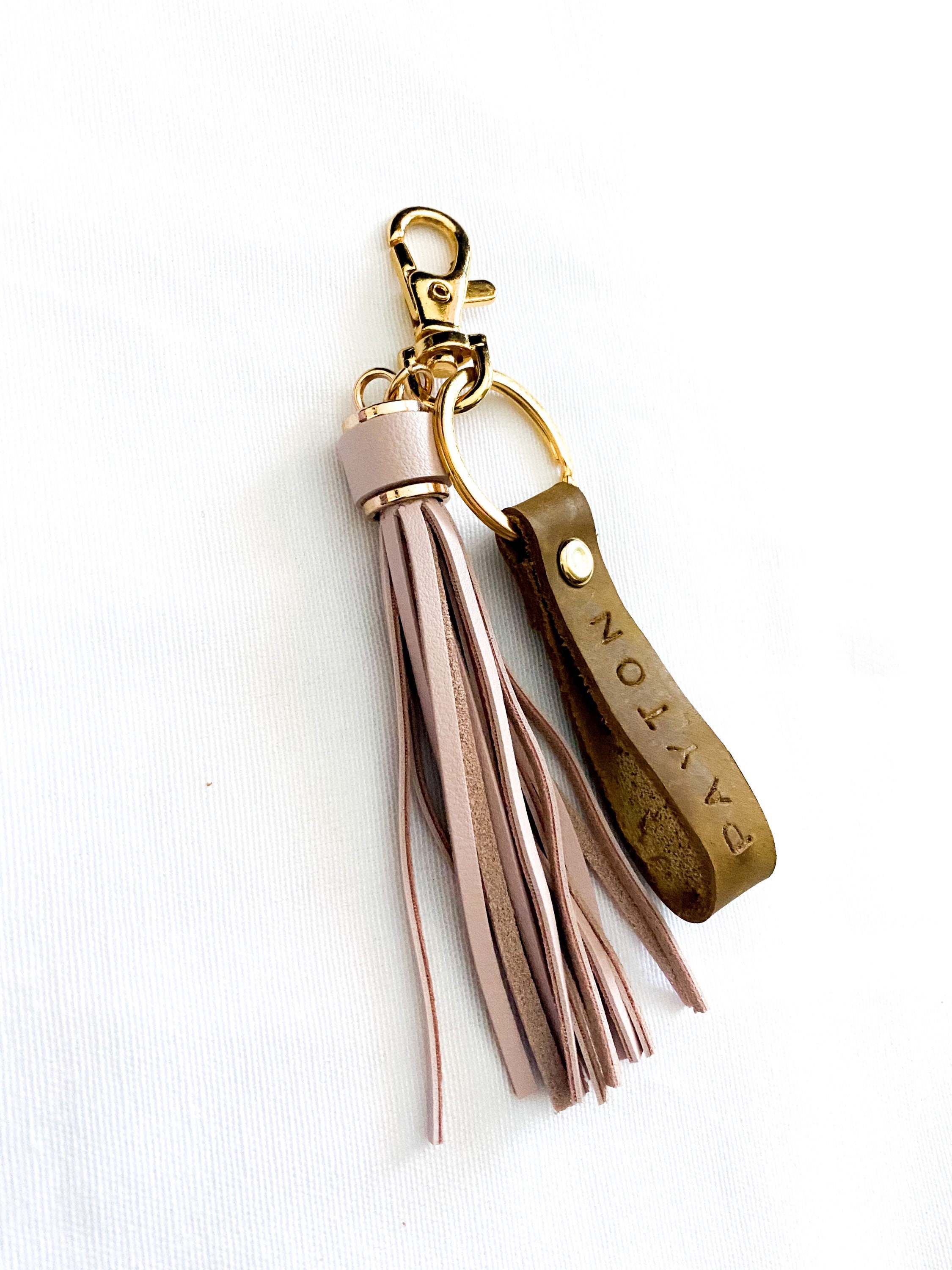 etsy personalized leather keychain