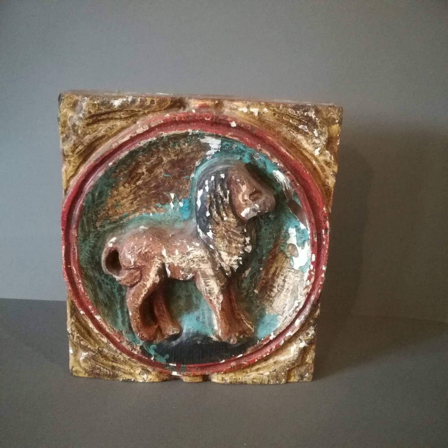 Cheval Indien Vintage, Tentures Murales en Bois Sculpté, Décor Mural Peint, Panneau de Décoratif, Pa