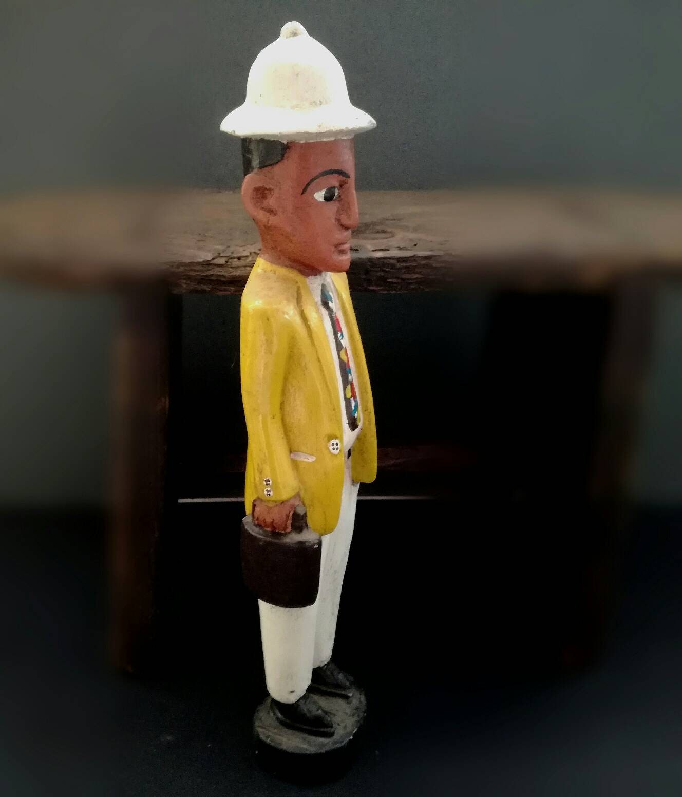 Figure Sculptée en Bois d'afrique de L'ouest La Côte d'ivoire, Art Populaire Africain, Sculpture d'a