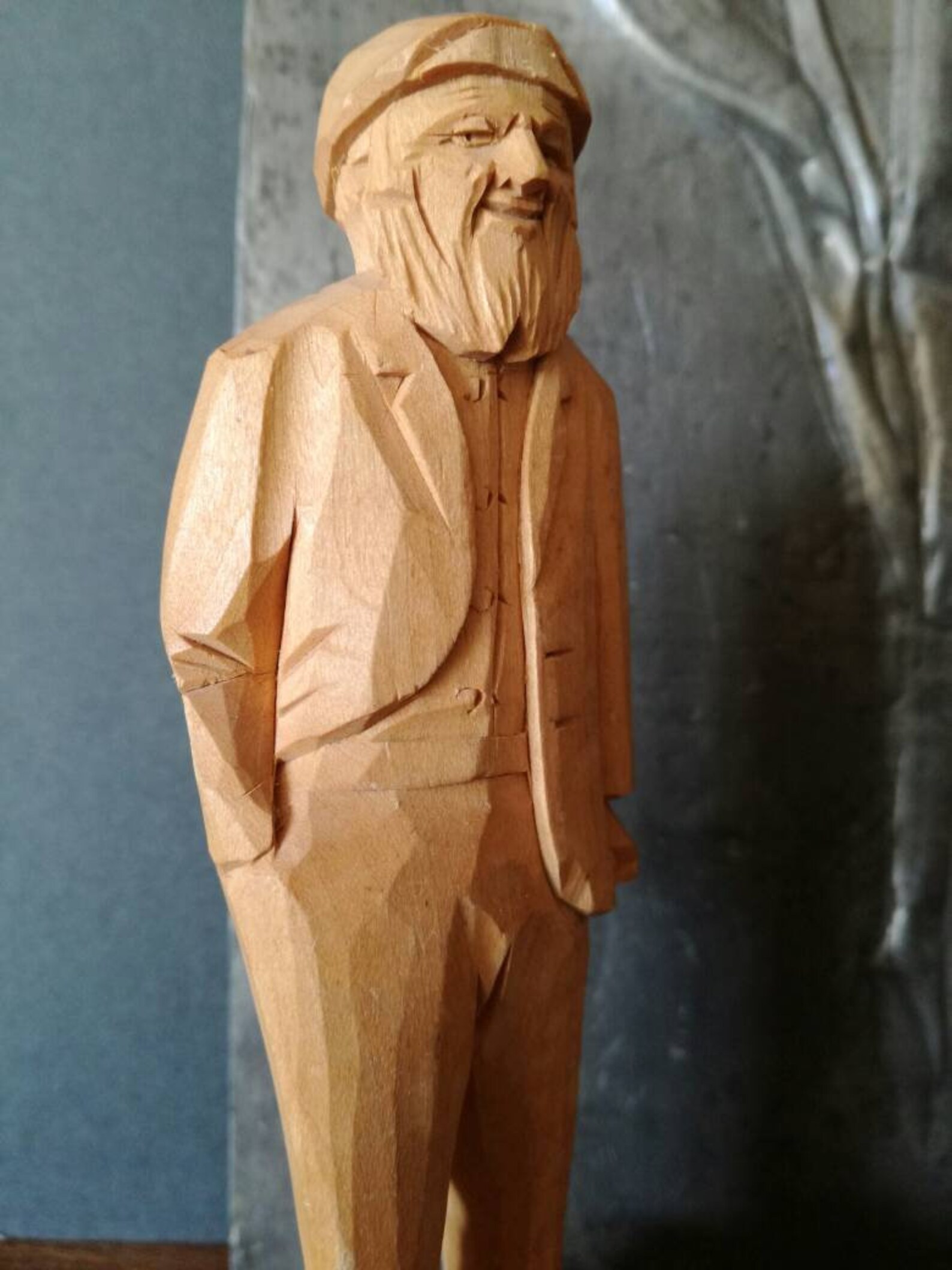 2 Folk Art Canadian Carved Pair. French Canadian Vintage Etsy