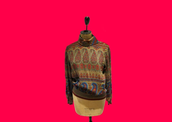 Vintage 80's Emanuel Ungaro Collar Blouse