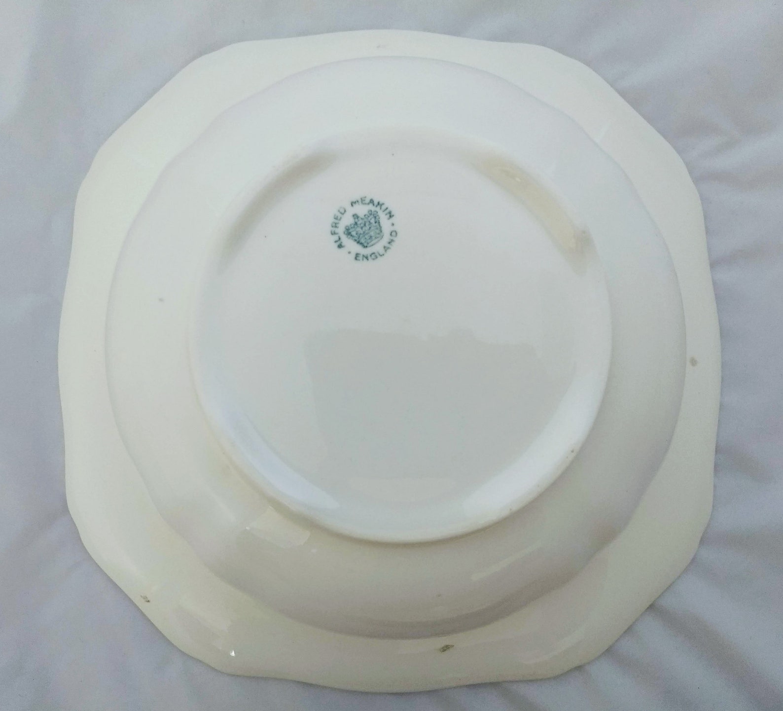 Alfred Meakin Serving Bowl With 1920's Green Florida Sol Etsy