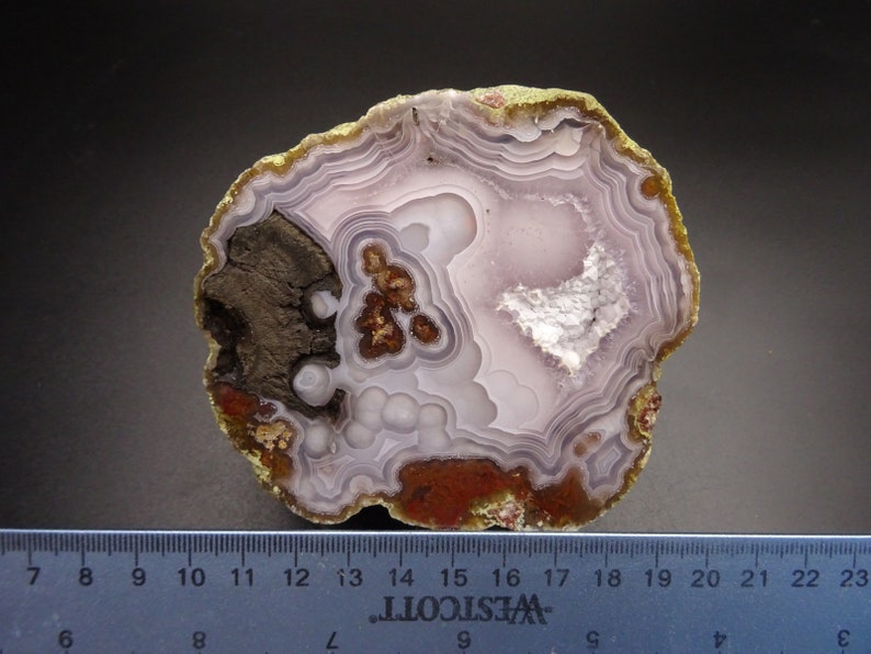 Classic AGUA NUEVA AGATE Polished Display Specimen 9.0cms x 8.0cms