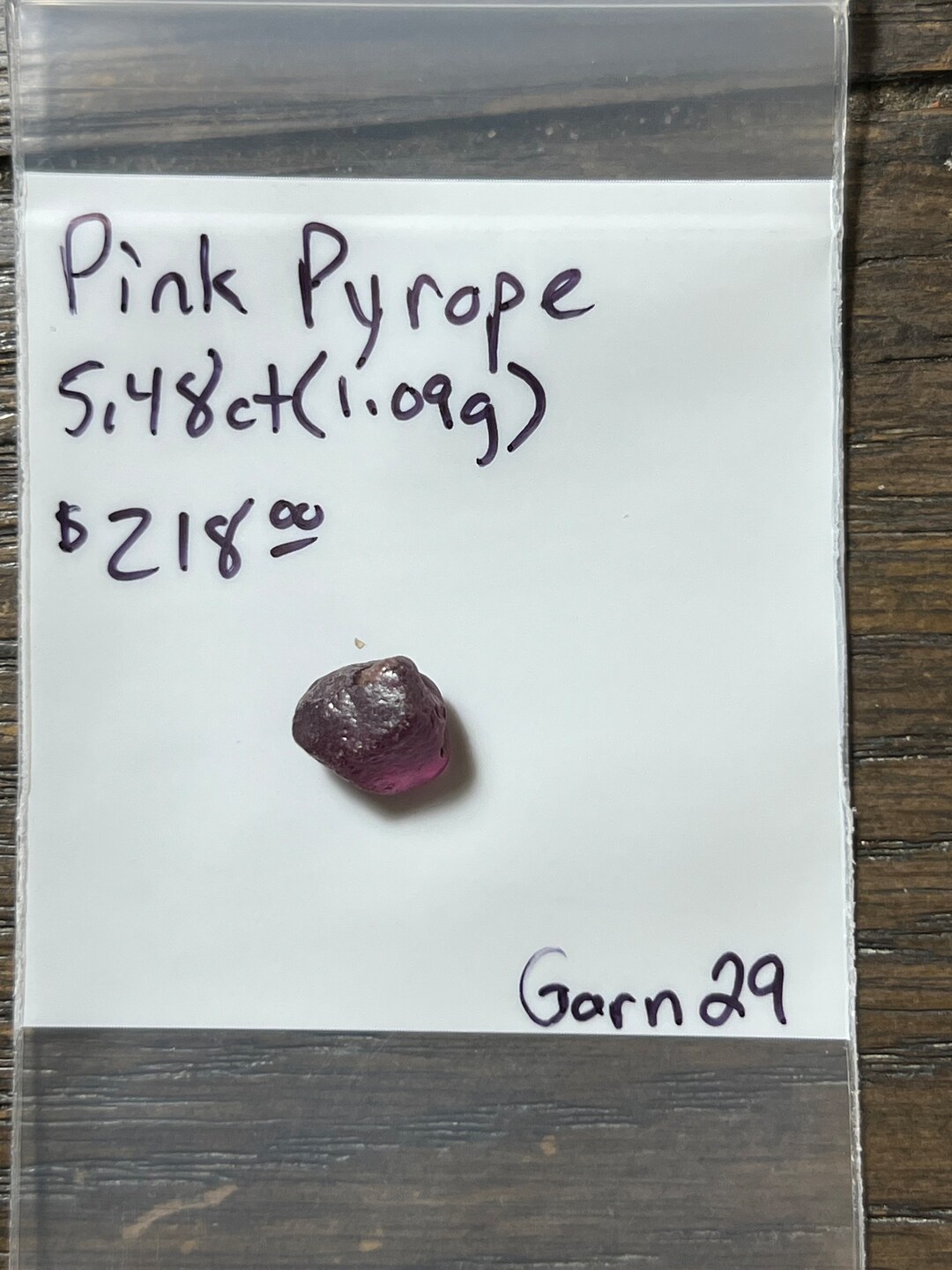 5.48ct Natural Rare PINK PYROPE GARNET Facet Rough Garn29 - Etsy