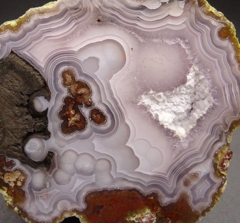 Classic AGUA NUEVA AGATE Polished Display Specimen 9.0cms x 8.0cms