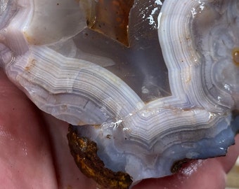 Tight Purple Banded COYOMITO AGATE Rough - 452 grams