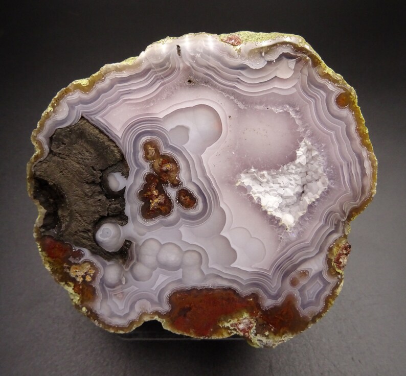 Classic AGUA NUEVA AGATE Polished Display Specimen 9.0cms x 8.0cms