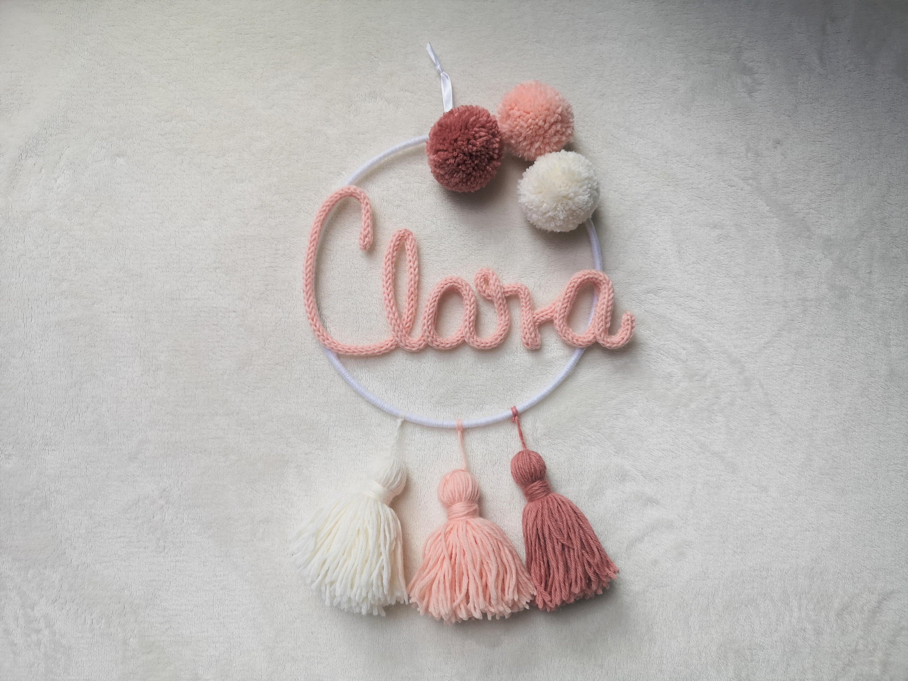 Prénom ou Mot en Tricotin, Prénom Attrape Rêves