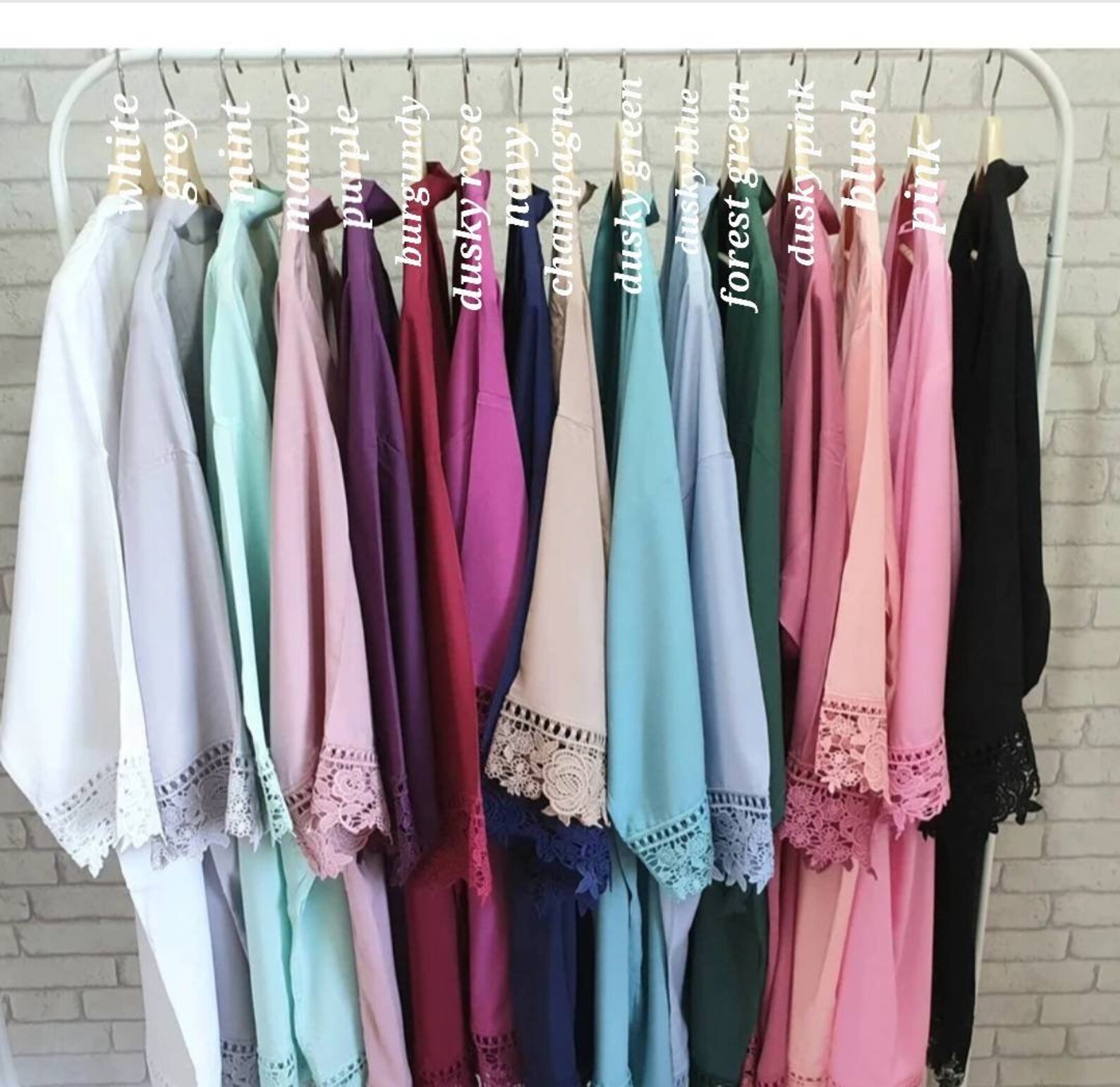 Cotton Wedding Robebride Robebridesmaid Dressing Gownflower Etsy