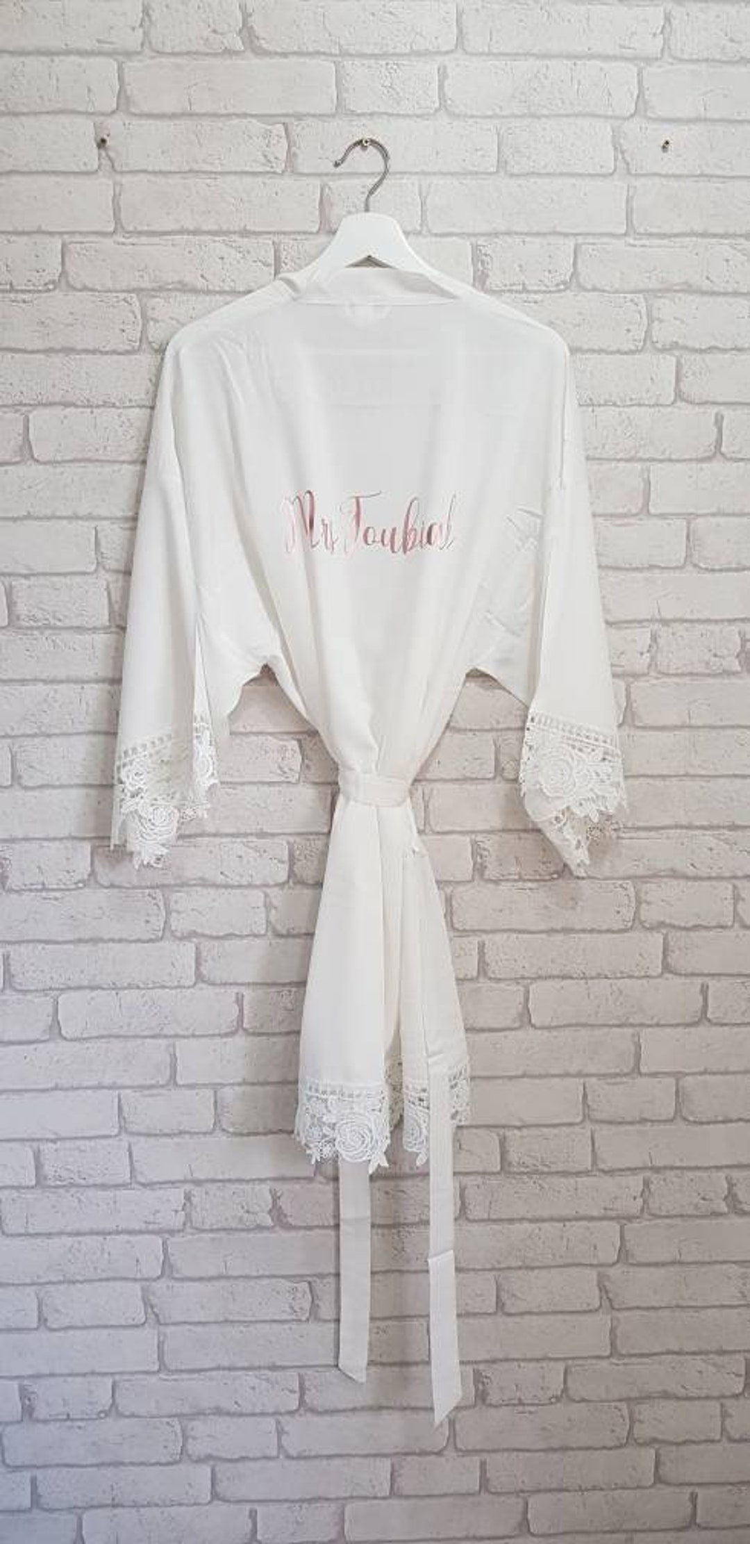 personalised mrs dressing gown