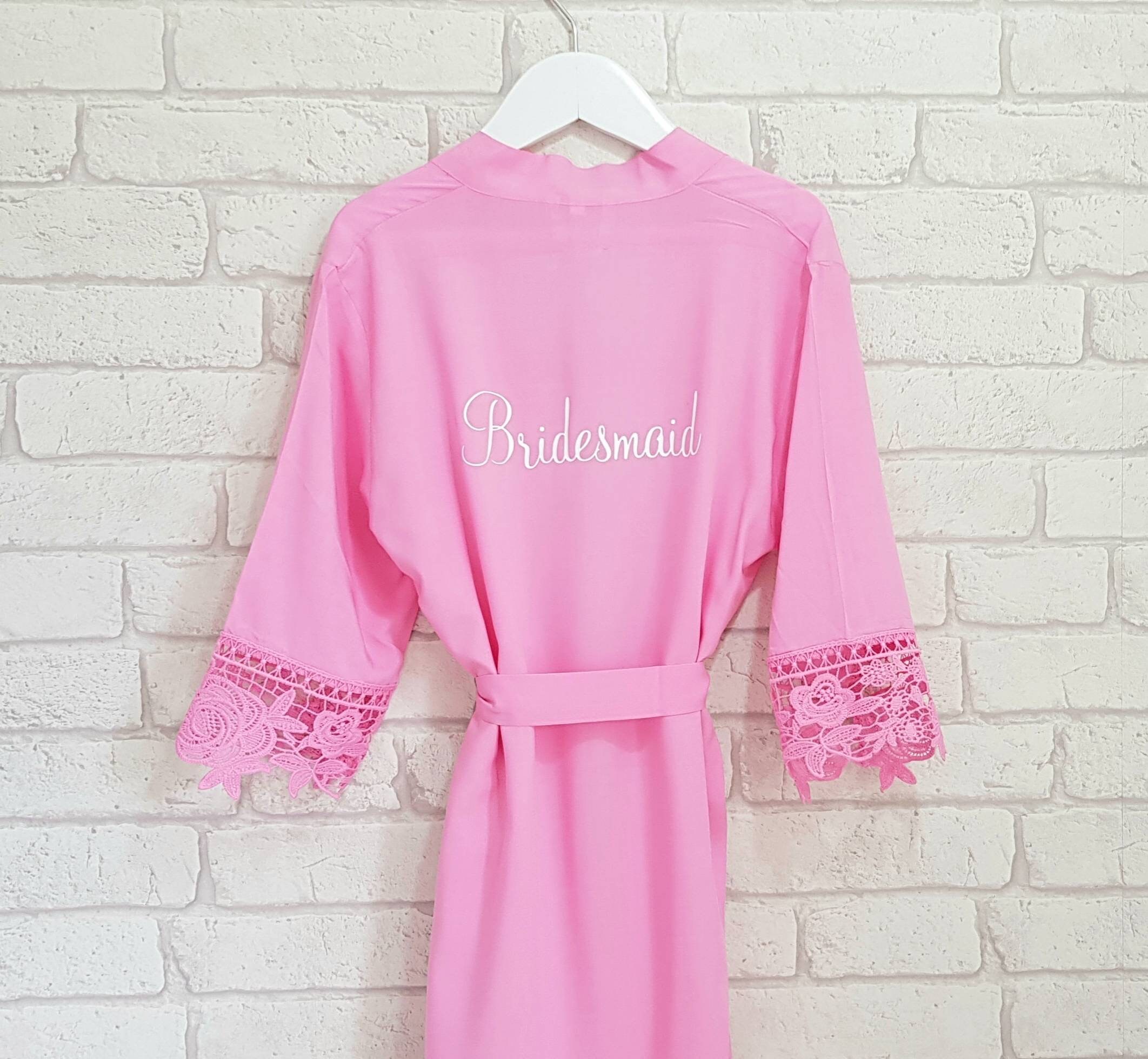 cotton lace dressing gown