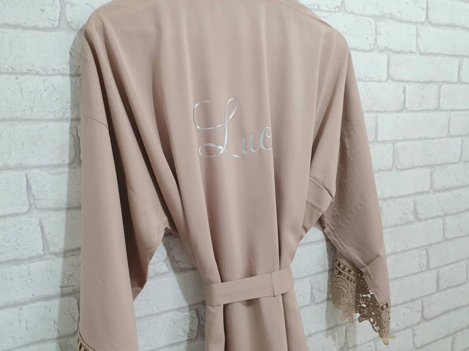 Cotton Wedding Robebride Robebridesmaid Dressing Gownflower Etsy UK