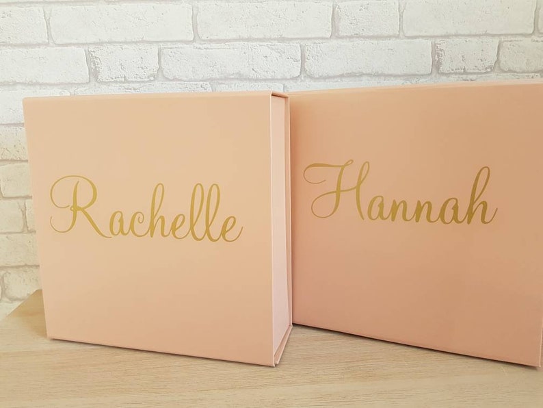 Personalised Gift BoxBirthday Present BoxChristmas Gift BoxPresent PackagingGift BoxesWedding Party GiftNamed BoxKeepsake Box image 2