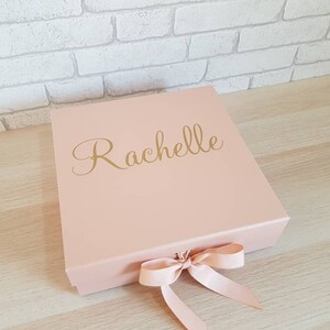 Personalised Gift BoxBirthday Present BoxChristmas Gift BoxPresent PackagingGift BoxesWedding Party GiftNamed BoxKeepsake Box image 1