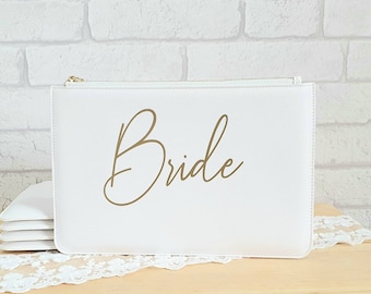 Bride Clutch Bag~Bridesmaid Gift~Gift for the Bride~Bridesmaid Proposal~Wedding Day Bag~Personalised Handbag~Gifts for Her~Prom Bag~Birthday