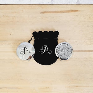 Compact Mirror Personalised~ Pocket Mirror~Monogram Compact~Bridesmaid Gift~Birthday Present for Her~Stocking Filler~Gifts Under 5~Reduced