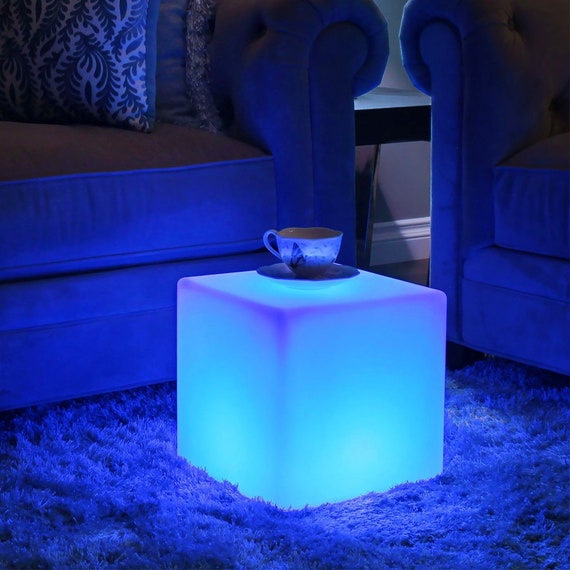 Loftek Led Rgb Light Cube Loftek Led Rgb Light Cube, Led Lighting Cube Coffee Table