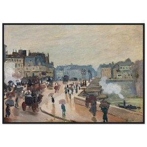 Framed Claude Monet The Pont Neuf Art Print | Iconic Paris Landscape | Fine Art Reproduction