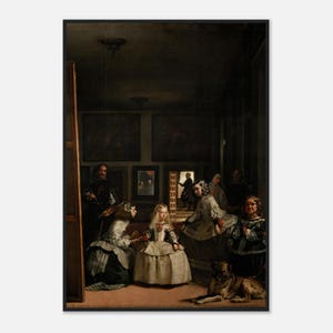 Framed Diego Velázquez &#39;The Maids of Honor (Las Meninas)&#39; Print | Iconic Spanish Art | Timeless Classic Wall Décor