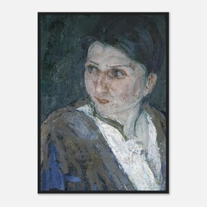 Impresión enmarcada de 'Cabeza de mujer en Jerusalén' de Henry Ossawa Tanner / Arte de retrato icónico / Decoración de retrato de mujer atemporal