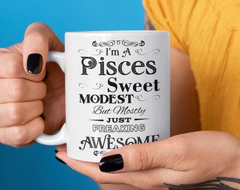 Pisces Mug - Pisces Birthday Mug - Pisces Gift - Pisces Coffee Mug - Pisces Constellation Mug - Zodiac Mug  - Zodiac Gift Pisces