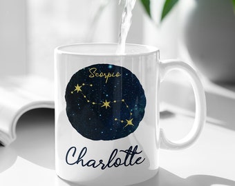 Scorpio Mug - Scorpio Birthday Mug - Scorpio Gift - Scorpio Coffee Mug - Scorpio Constellation Mug - Zodiac Mug - Zodiac Gift Scorpio