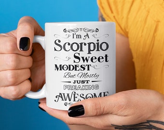 Scorpio Mug - Scorpio Birthday Mug - Scorpio Gift - Scorpio Coffee Mug - Scorpio Constellation Mug - Zodiac Mug - Zodiac Gift Scorpio