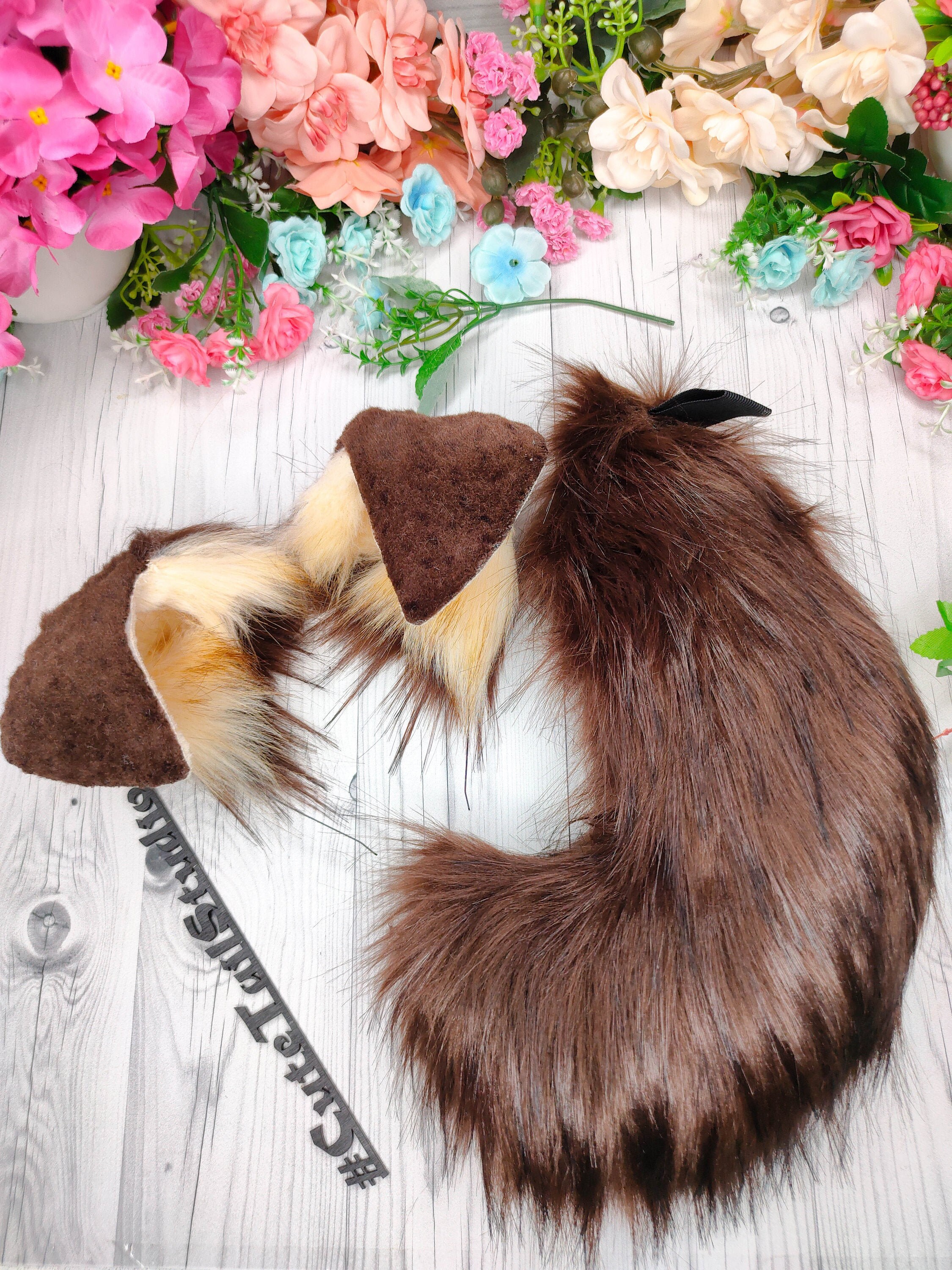 Puppy ears and tail set Etsy