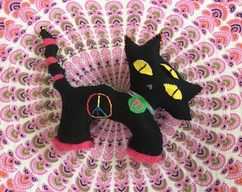 Third-eye rainbow kitty
