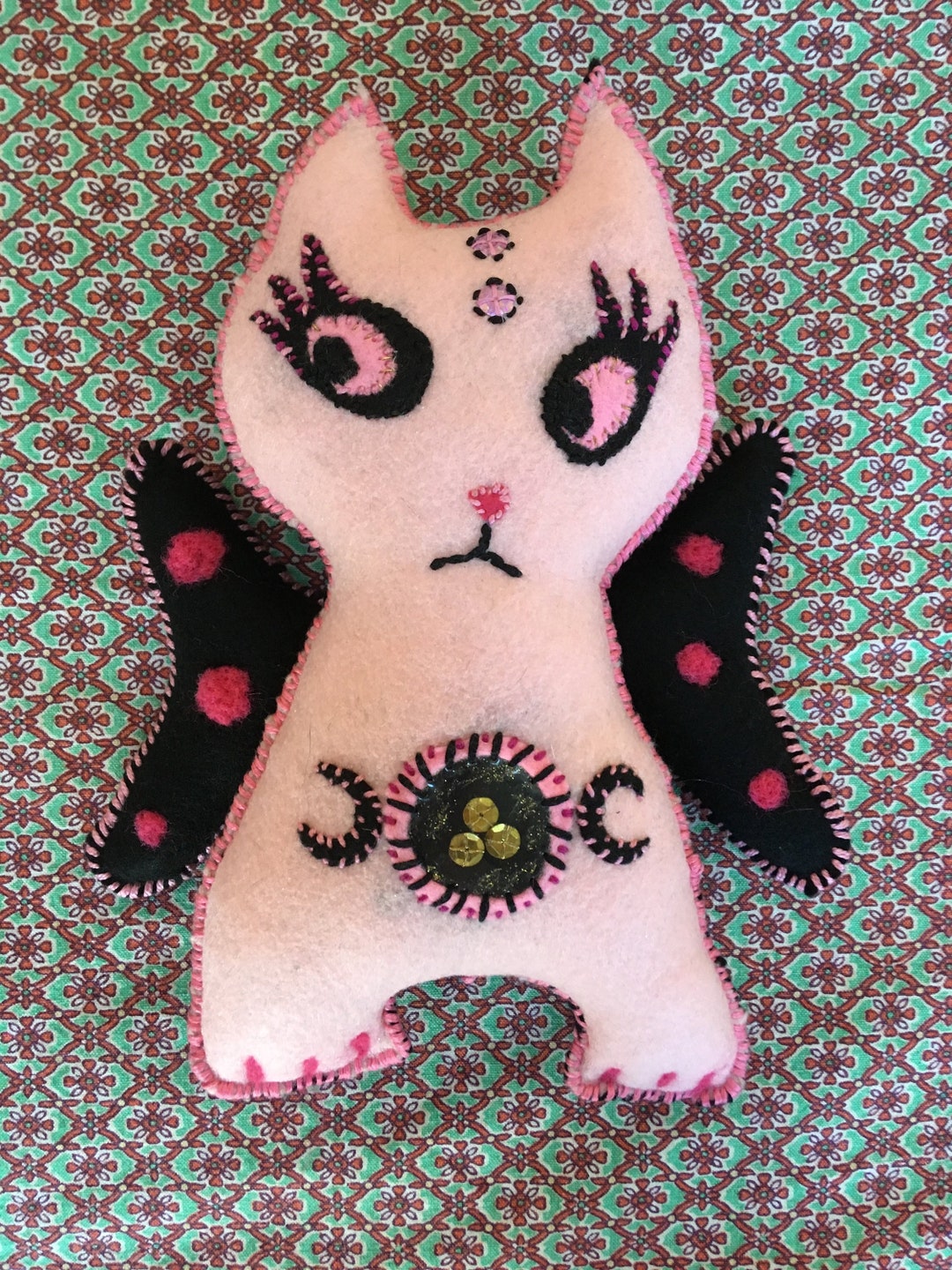 Pink Triple Goddess Kitty - Etsy