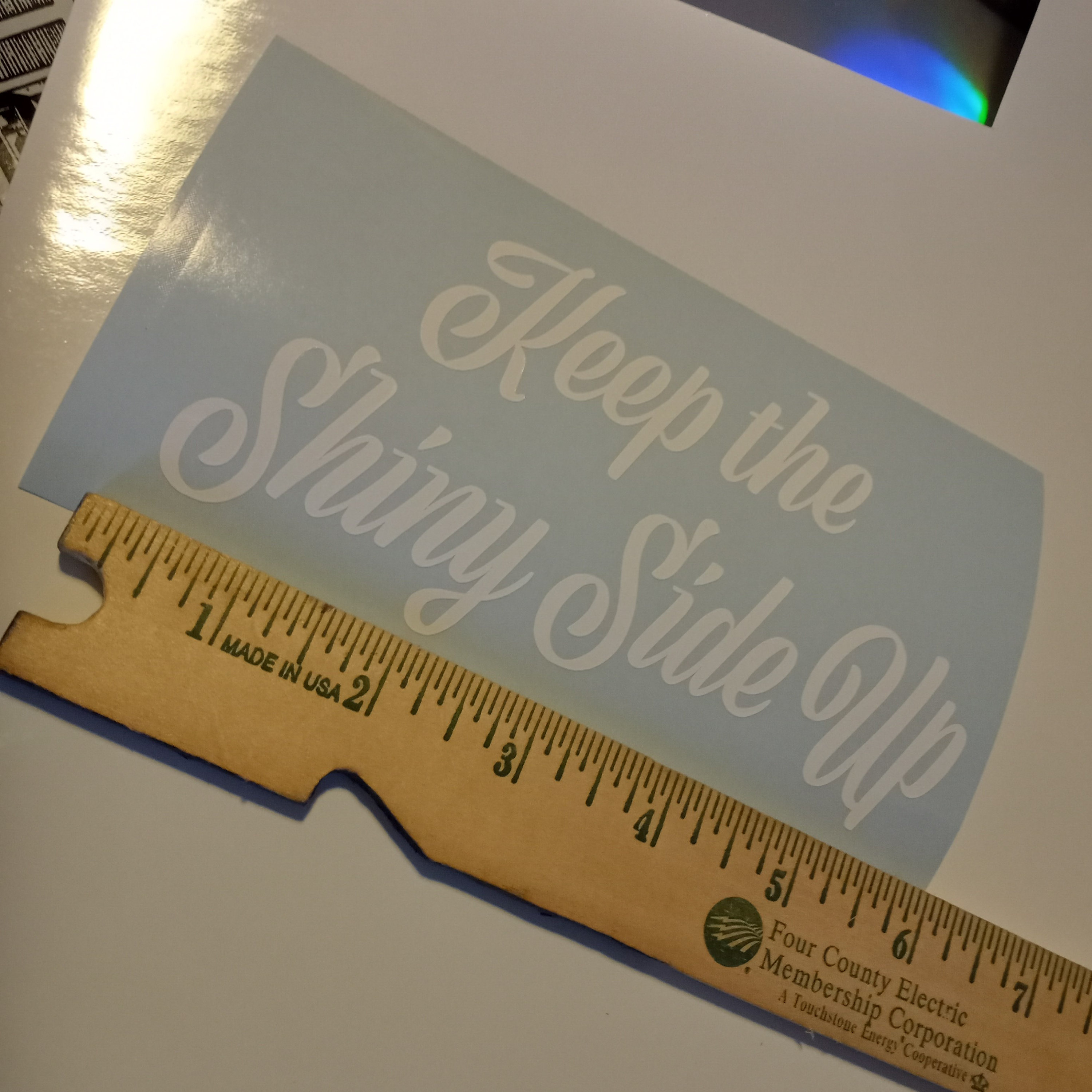 Keep the Shiny Side Up Vinyl Aufkleber für Auto oder LKW Etsy