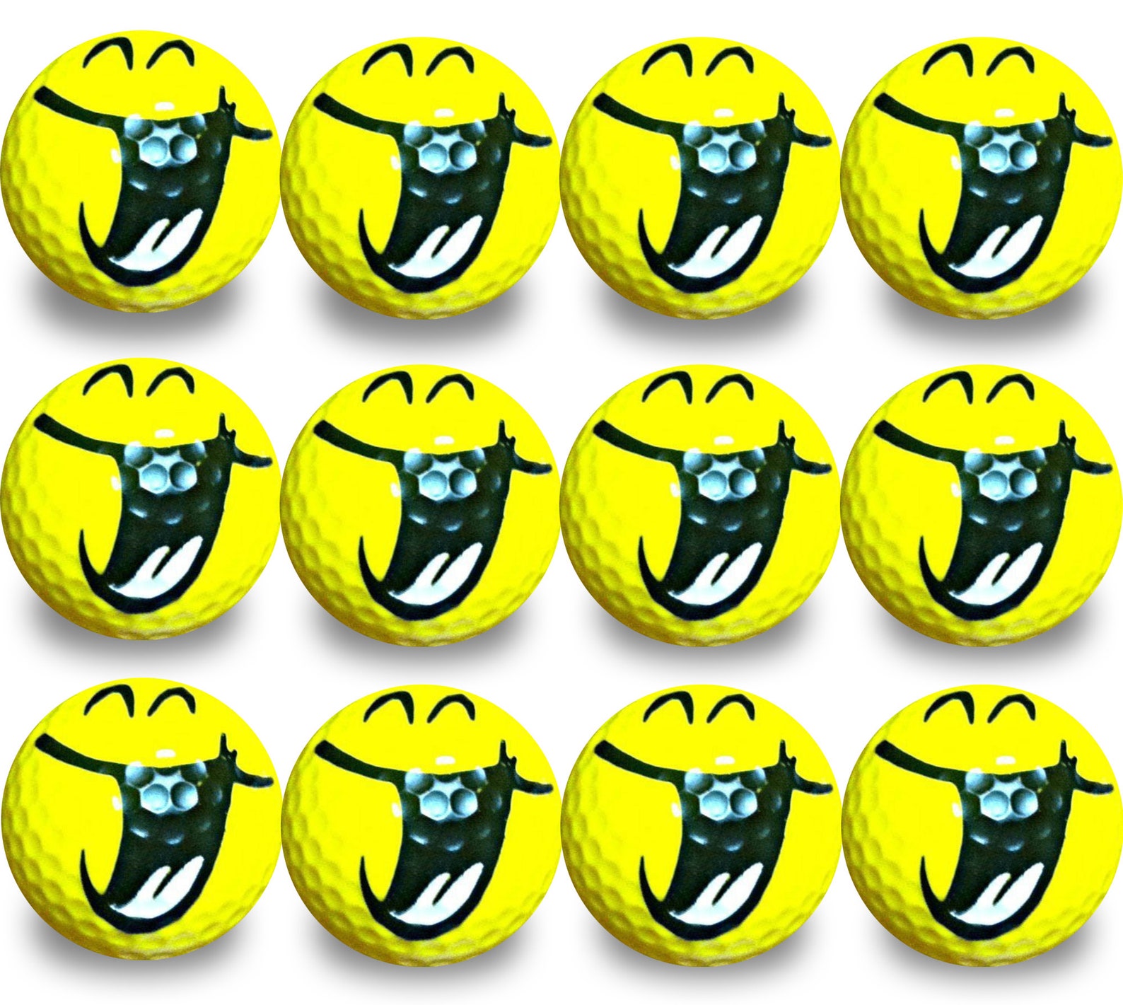 Smiley Hilarious Golf BallsGolf Gift Emoji Golf Balls Gift Etsy