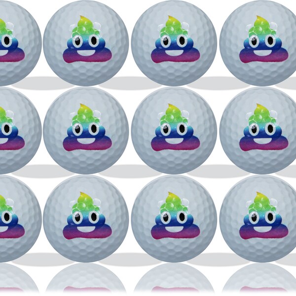 Poop Emoji Golf Balls for Father Etsy