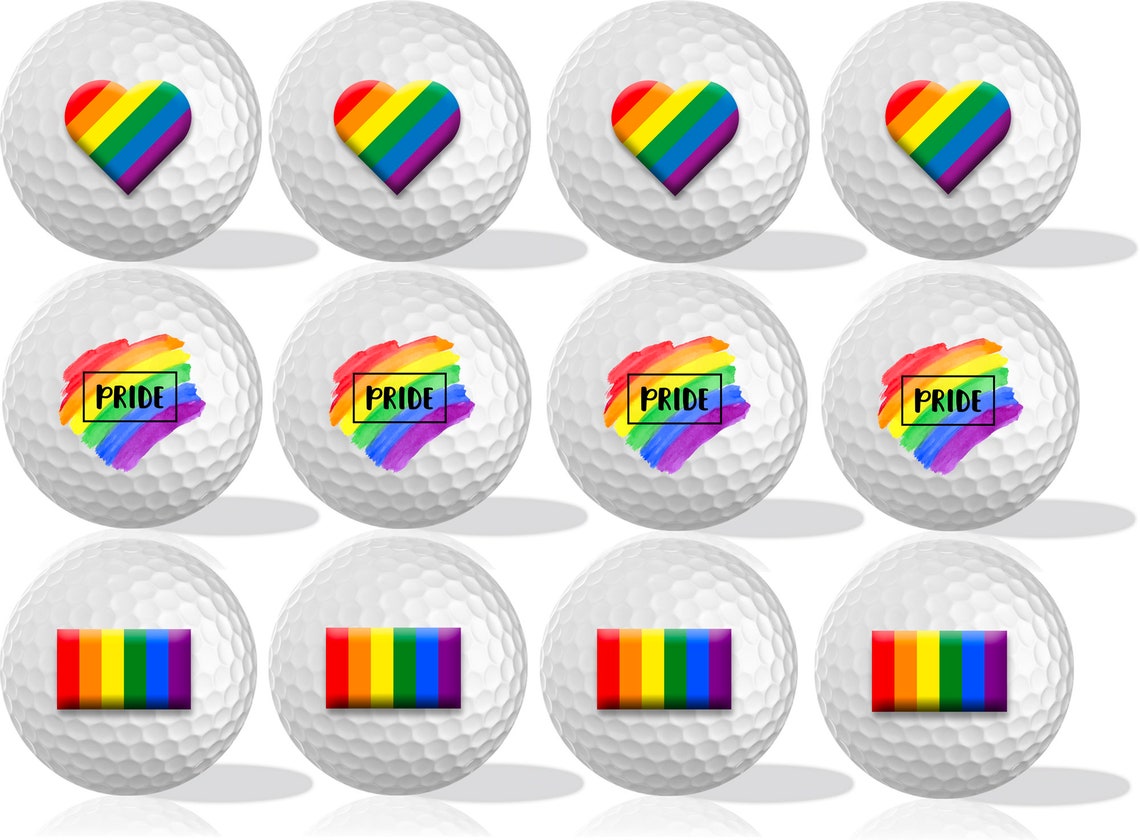 PRIDE Golf Balls 12 PackGolf Gift Birthday Gift Gift for Etsy