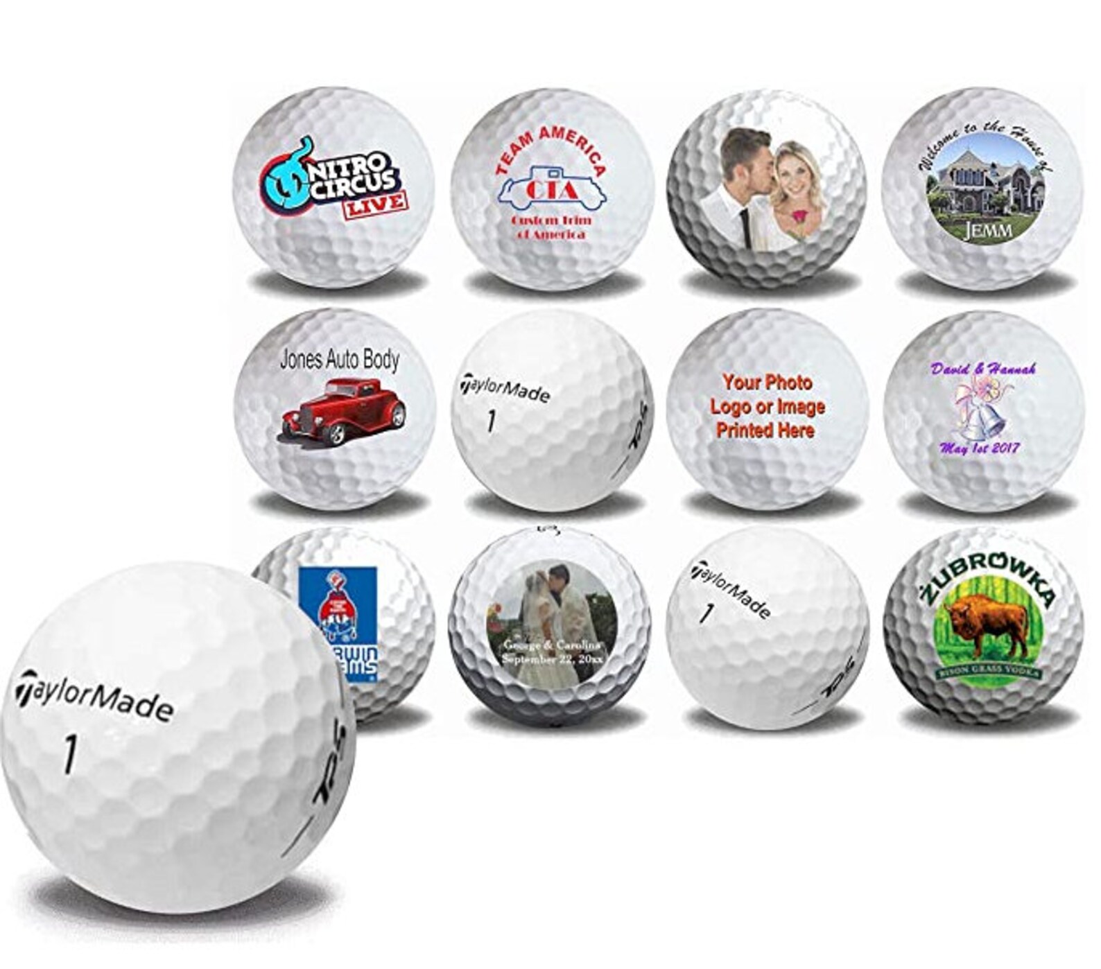 2 Dozen Taylormade TP5 Personalized REFINISHED Golf Balls Etsy