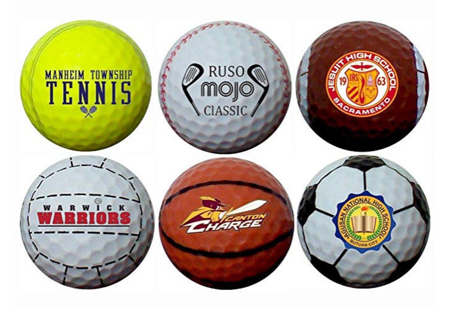 Personalized Tennis Ball Golf Balls 12 Pack Upload Your Logo Etsy