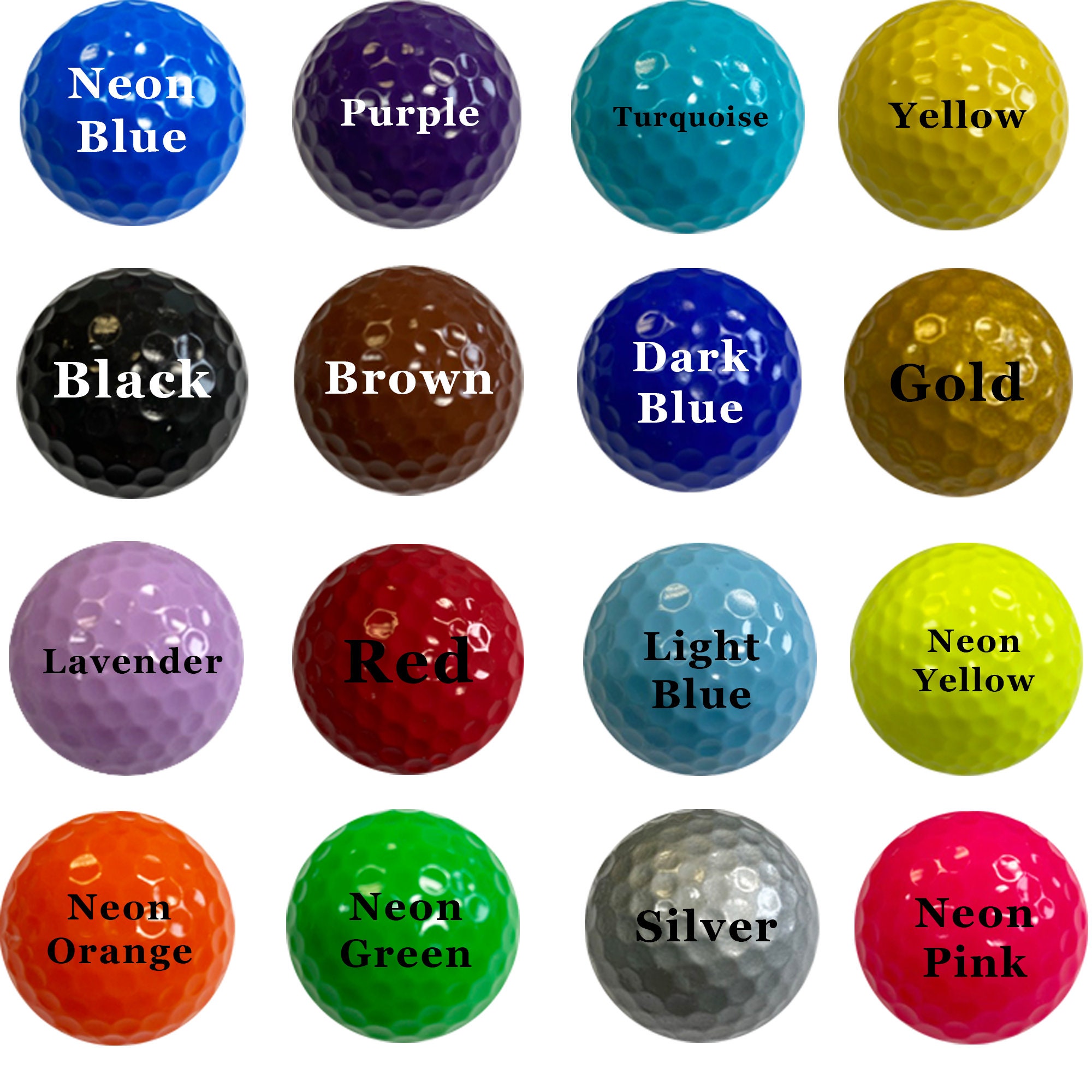 ladies colored golf balls