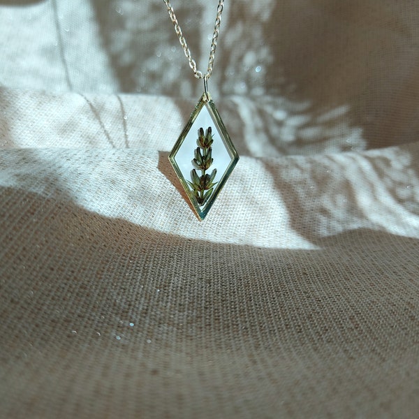 Lavender and Lime Long Arrow Necklace