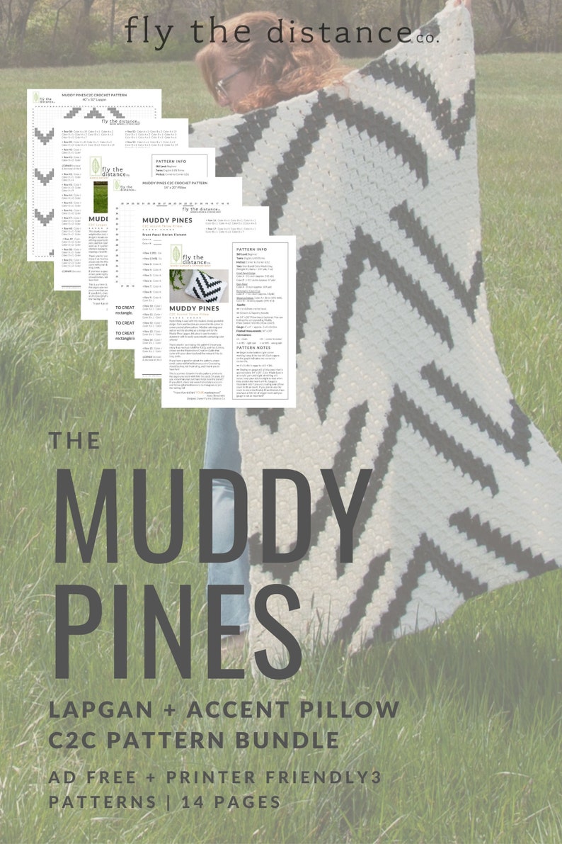 Muddy Pines C2C Crochet Pattern BUNDLE image 6