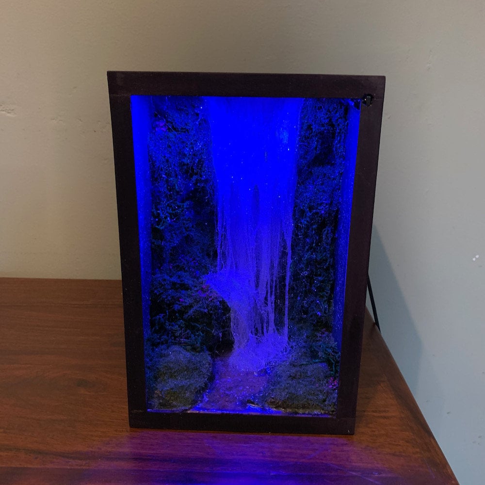 Waterfall Book Nook Diorama Shadow Box Etsy