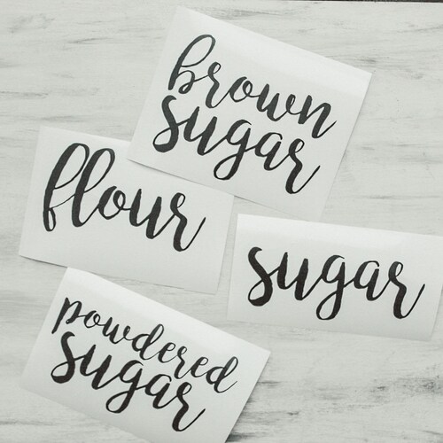 Kitchen Canister STICKERS ONLY Etsy